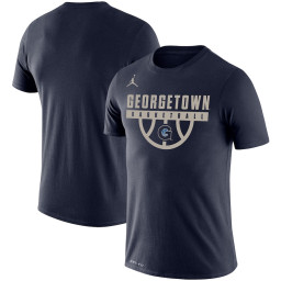 Georgetown Hoyas Jordan Brand Basketball Drop Legend Performance T-Shirt - Navy