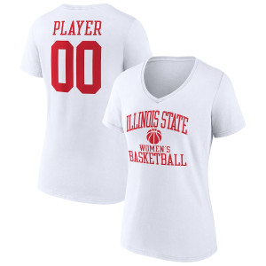 Illinois State Redbirds Fanatics Branded Women's Basketball Women's Pick-A-Player NIL Gameday Tradition V-Neck T-Shirt - White