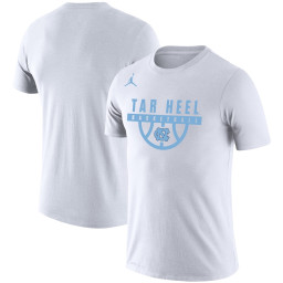 North Carolina Tar Heels Jordan Brand Basketball Drop Legend Performance T-Shirt - White