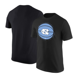 North Carolina Tar Heels Jordan Brand Basketball Logo T-Shirt - Black
