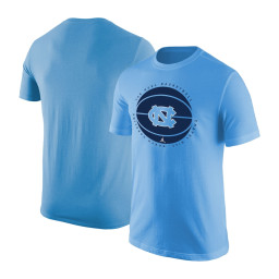 North Carolina Tar Heels Jordan Brand Basketball Logo T-Shirt - Carolina Blue