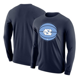 North Carolina Tar Heels Jordan Brand Basketball Long Sleeve T-Shirt - Navy