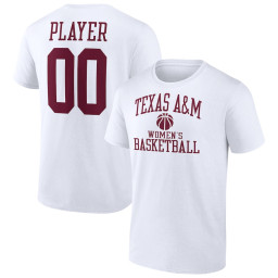 Texas A&M Aggies Fanatics Branded Women's Basketball Pick-A-Player NIL Gameday Tradition T-Shirt - White