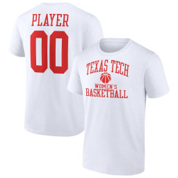 Texas Tech Red Raiders Fanatics Branded Women's Basketball Pick-A-Player NIL Gameday Tradition T-Shirt - White