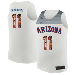 Arizona Wildcats #11 Aaron Gordon Replica College Basketball Jersey White