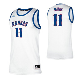 Kansas Jayhawks #11 Aaron Miles White Authentic College Basketball Jersey