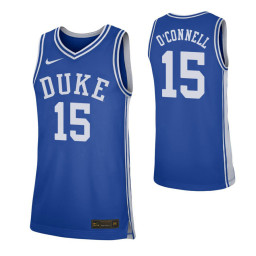 Youth Alex O'Connell Replica College Basketball Jersey Royal Duke Blue Devils