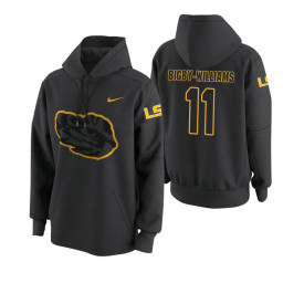 LSU Tigers #11 Kavell Bigby-Williams Men's Anthracite College Basketball Hoodie