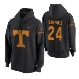 Tennessee Volunteers #24 Lucas Campbell Men's Anthracite College Basketball Hoodie