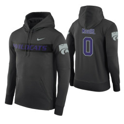 Kansas State Wildcats #0 Mike McGuirl Men's Anthracite Pullover Hoodie