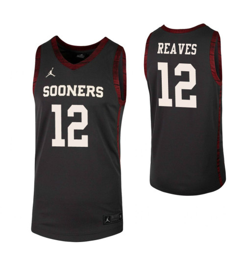 Women's Austin Reaves Authentic College Basketball Jersey Anthracite Oklahoma Sooners