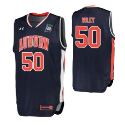 Women's Auburn Tigers #50 Austin Wiley Navy Authentic College Basketball Jersey