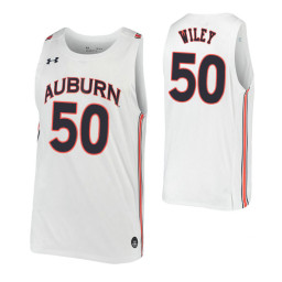 Women's Auburn Tigers #50 Austin Wiley White Authentic College Basketball Jersey