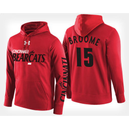 Cincinnati Bearcats #15 Cane Broome Red Hoodie College Basketball