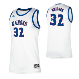 Youth Kansas Jayhawks 32 Bill Bridges Classic Authentic College Basketball Jersey White