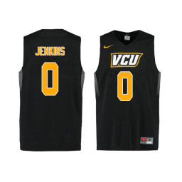 VCU Rams #0 De'Riante Jenkins Replica College Basketball Jersey Black