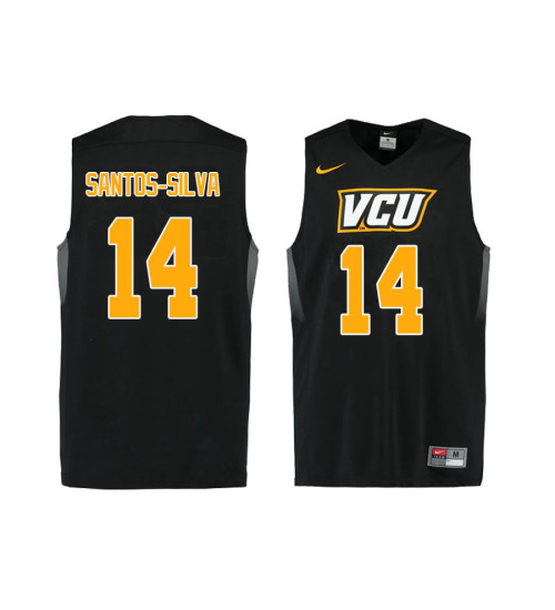 Youth VCU Rams #14 Marcus Santos-Silva Authentic College Basketball Jersey Black