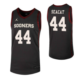 Blake Seacat Authentic College Basketball Jersey Anthracite Oklahoma Sooners
