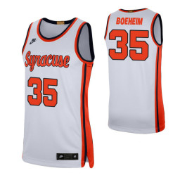 Youth Syracuse Orange 35 Buddy Boeheim Retro Limited Replica College Basketball Jersey White