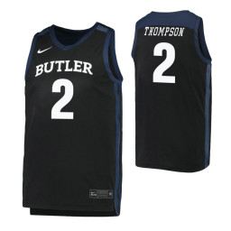 Youth Butler Bulldogs Aaron Thompson Authentic College Basketball Jersey Black