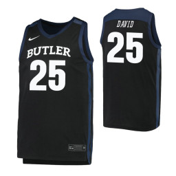 Women's Butler Bulldogs #25 Christian David Black Authentic College Basketball Jersey