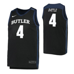 Youth Butler Bulldogs #4 Khalif Battle Black Authentic College Basketball Jersey