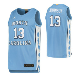 North Carolina Tar Heels 13 Cameron Johnson Limited Replica College Basketball Jersey Carolina Blue