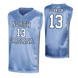 North Carolina Tar Heels #13 Cameron Johnson Royal Replica College Basketball Jersey