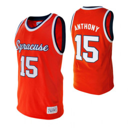 Youth Syracuse Orange #15 Carmelo Anthony Orange Replica College Basketball Jersey