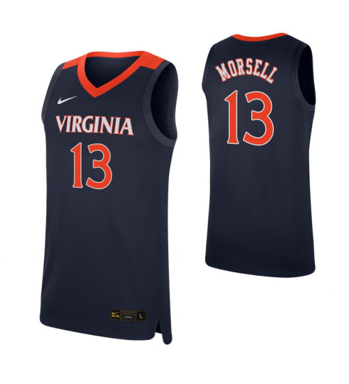 Casey Morsell Replica College Basketball Jersey Navy Virginia Cavaliers