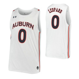 Youth Chandler Leopard Replica College Basketball Jersey White Auburn Tigers
