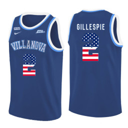 Villanova Wildcats #2 Collin Gillespie Replica College Basketball Jersey Blue