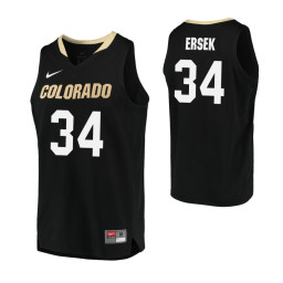 Women's Colorado Buffaloes #34 Benan Ersek Authentic College Basketball Jersey Black