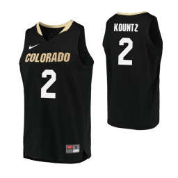Women's Colorado Buffaloes #2 Daylen Kountz Authentic College Basketball Jersey Black