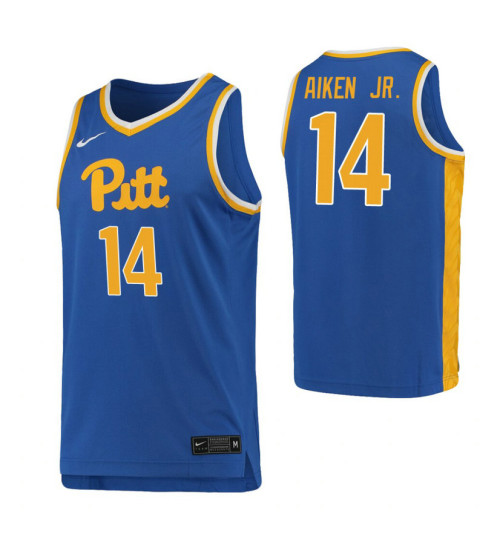 Youth Pittsburgh Panthers #14 Curtis Aiken Jr. Royal Authentic College Basketball Jersey