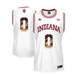 Youth Indiana Hoosiers #0 Curtis Jones Replica College Basketball Jersey White