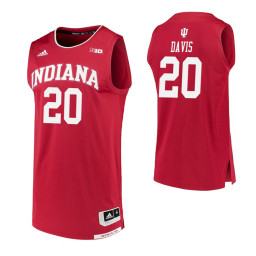 Youth Indiana Hoosiers #20 De'Ron Davis Crimson Authentic College Basketball Jersey