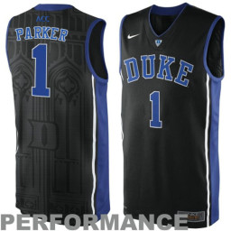 Duke Blue Devils #1 Jabari Parker Black  Alternate Replica College Basketball Jersey