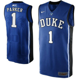 Duke Blue Devils #1 Jabari Parker Blue  Home Authentic College Basketball Jersey