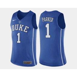 Duke Blue Devils #1 Jabari Parker Blue Home Replica College Basketball Jersey
