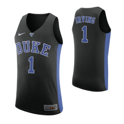 Duke Blue Devils #1 Kyrie Irving Authentic College Basketball Jersey Black