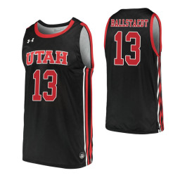 Youth Eli Ballstaedt Authentic College Basketball Jersey Black Utah Utes