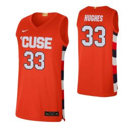 Syracuse Orange 33 Elijah Hughes Alumni Limited Authentic College Basketball Jersey Orange
