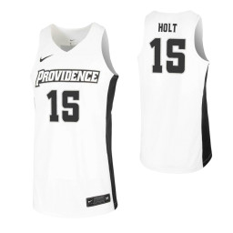 Emmitt Holt Authentic College Basketball Jersey White Providence Friars