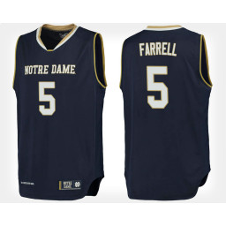 Notre Dame Fighting Irish #5 Matt Farrell Navy Home Authentic College Basketball Jersey