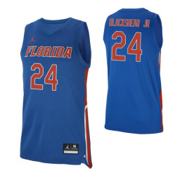 Florida Gators #24 Kerry Blackshear Jr. Royal Replica College Basketball Jersey