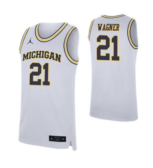 Youth Franz Wagner Authentic College Basketball Jersey White Michigan Wolverines