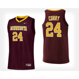 Youth Minnesota Golden Gophers #24 Eric Curry Maroon Home Authentic College Basketball Jersey