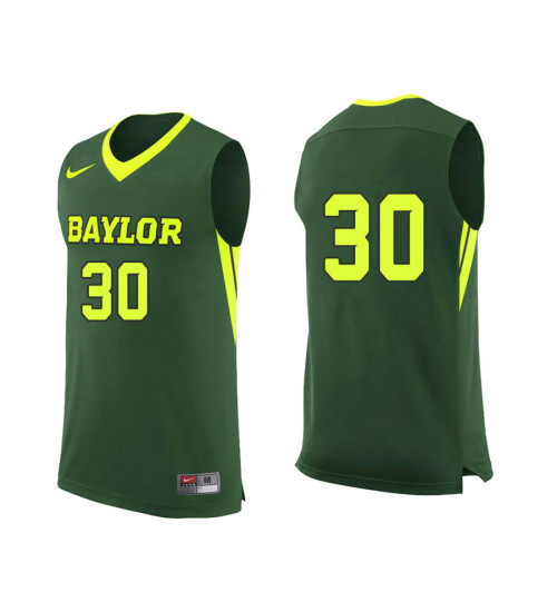 Women's Baylor Bears #30 Jonathan Davis Authentic College Basketball Jersey Green