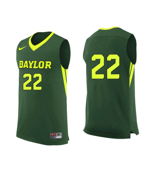 Women's Baylor Bears #22 King McClure Replica College Basketball Jersey Green